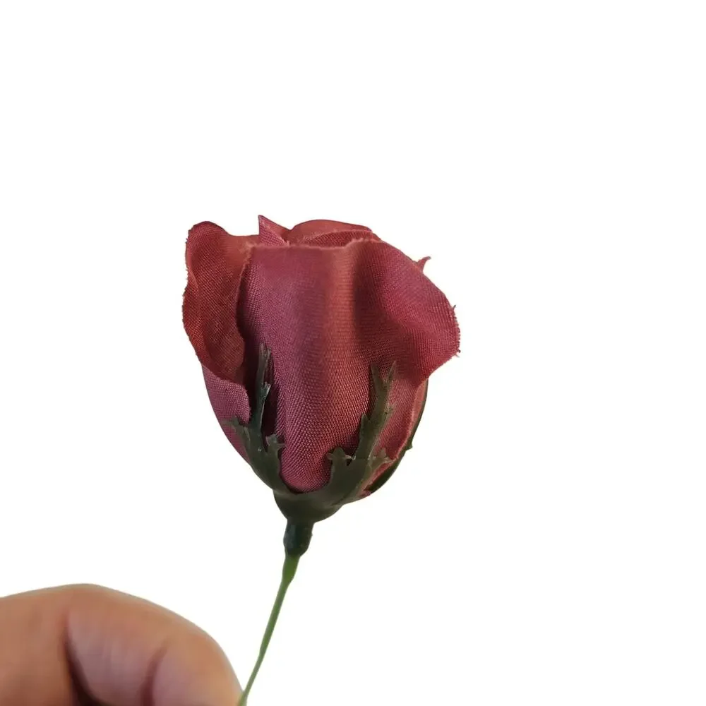 24 Pink Mauve Silk Rose Picks 1 in Artificial Flowers Wedding Craft Floral Decor